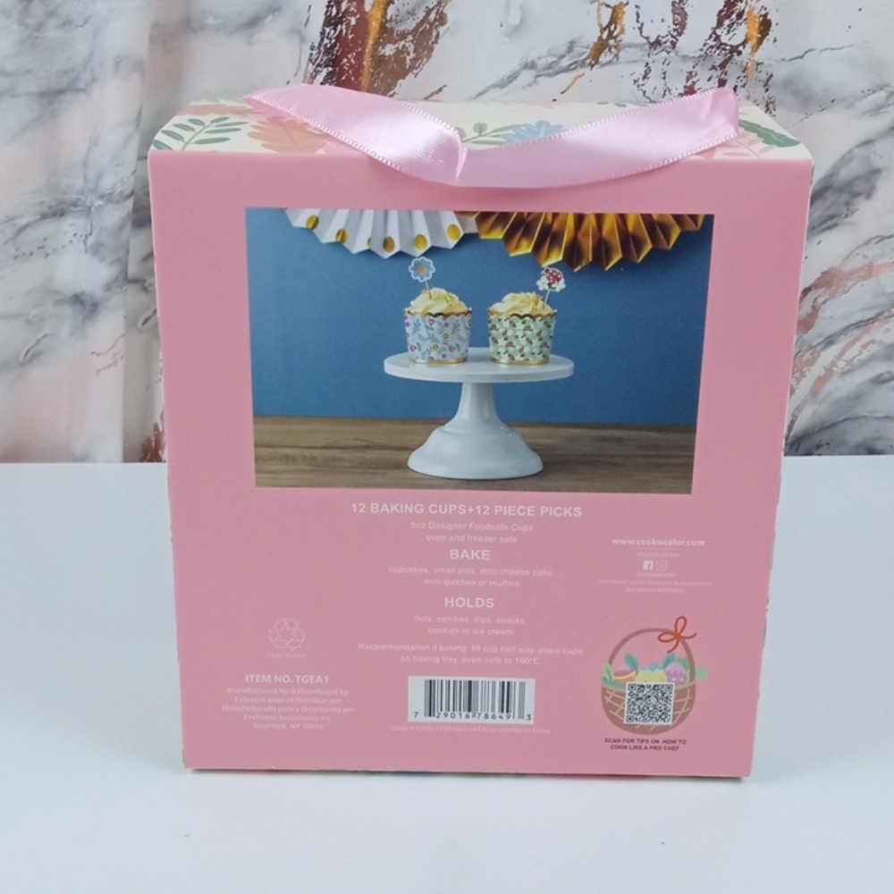 🌼 CWC Floral Party Baking Cup & Picks Set - Picture 4 of 5